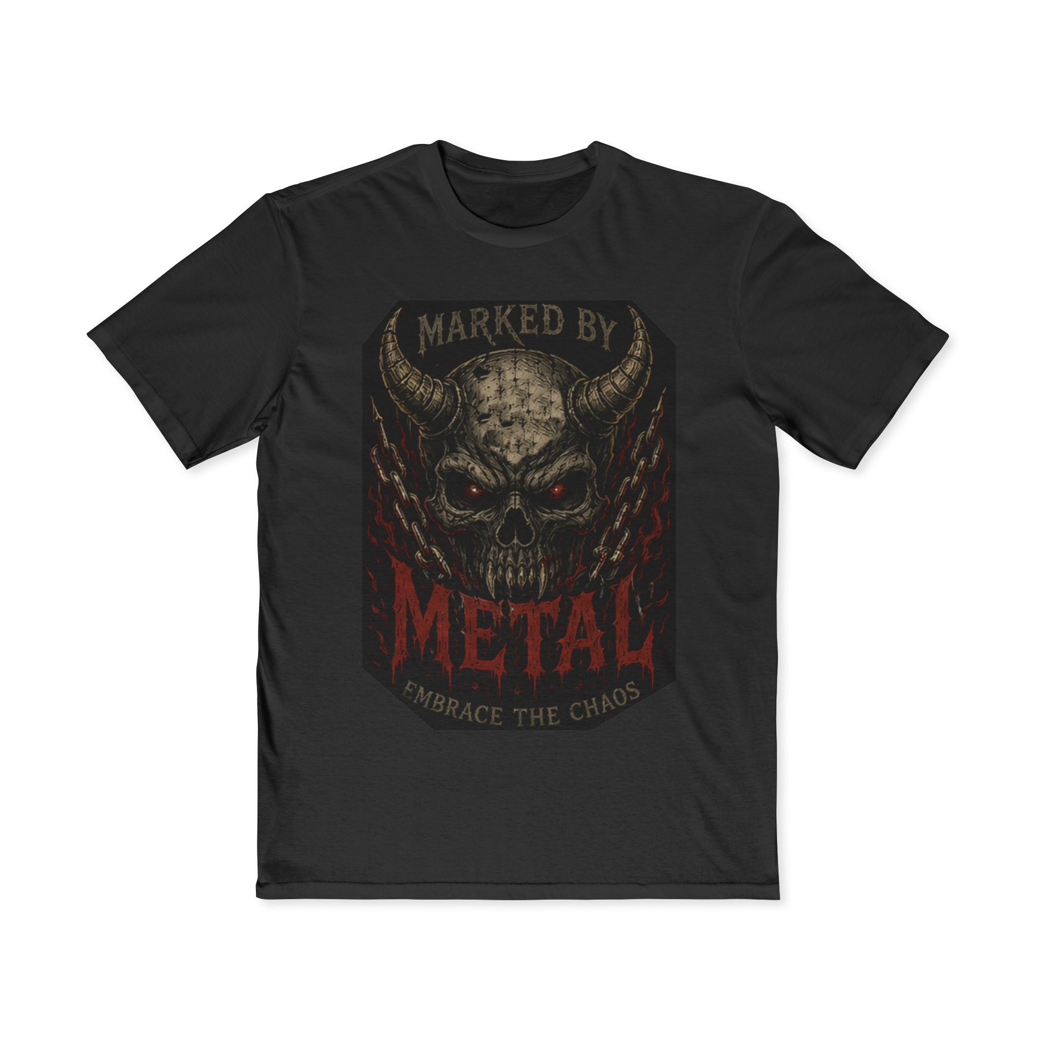 Marked By Metal Skull Tee — Rock & Metal Band Graphic T‑Shirt