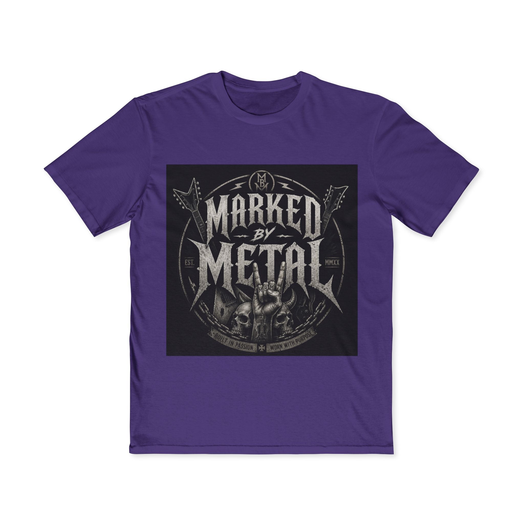 Marked By Metal Skull Tee — Rock & Metal Band Graphic T‑Shirt