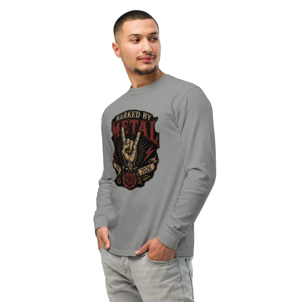 Garment-dyed heavyweight long-sleeve shirt - Marked by Metal