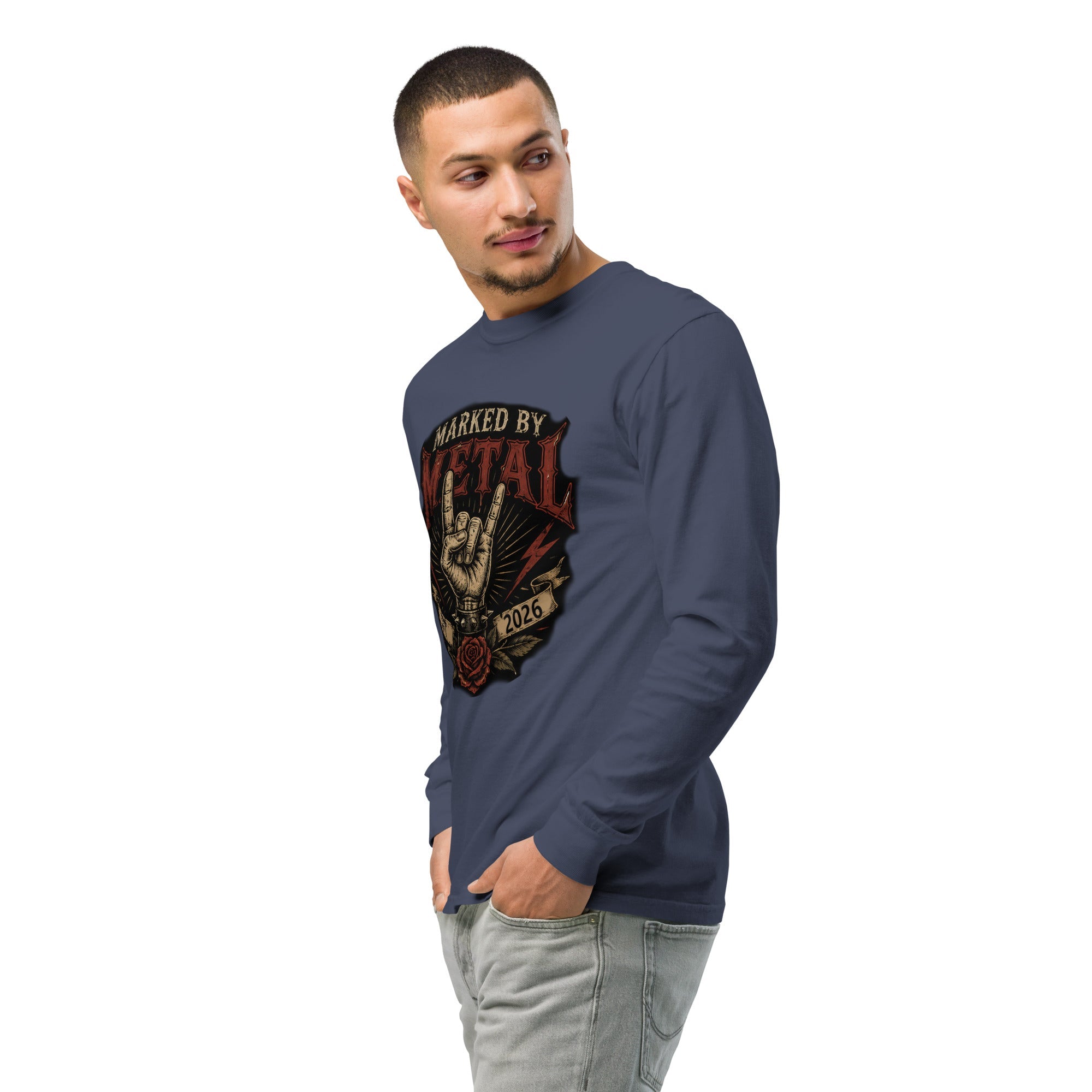 Garment-dyed heavyweight long-sleeve shirt - Marked by Metal