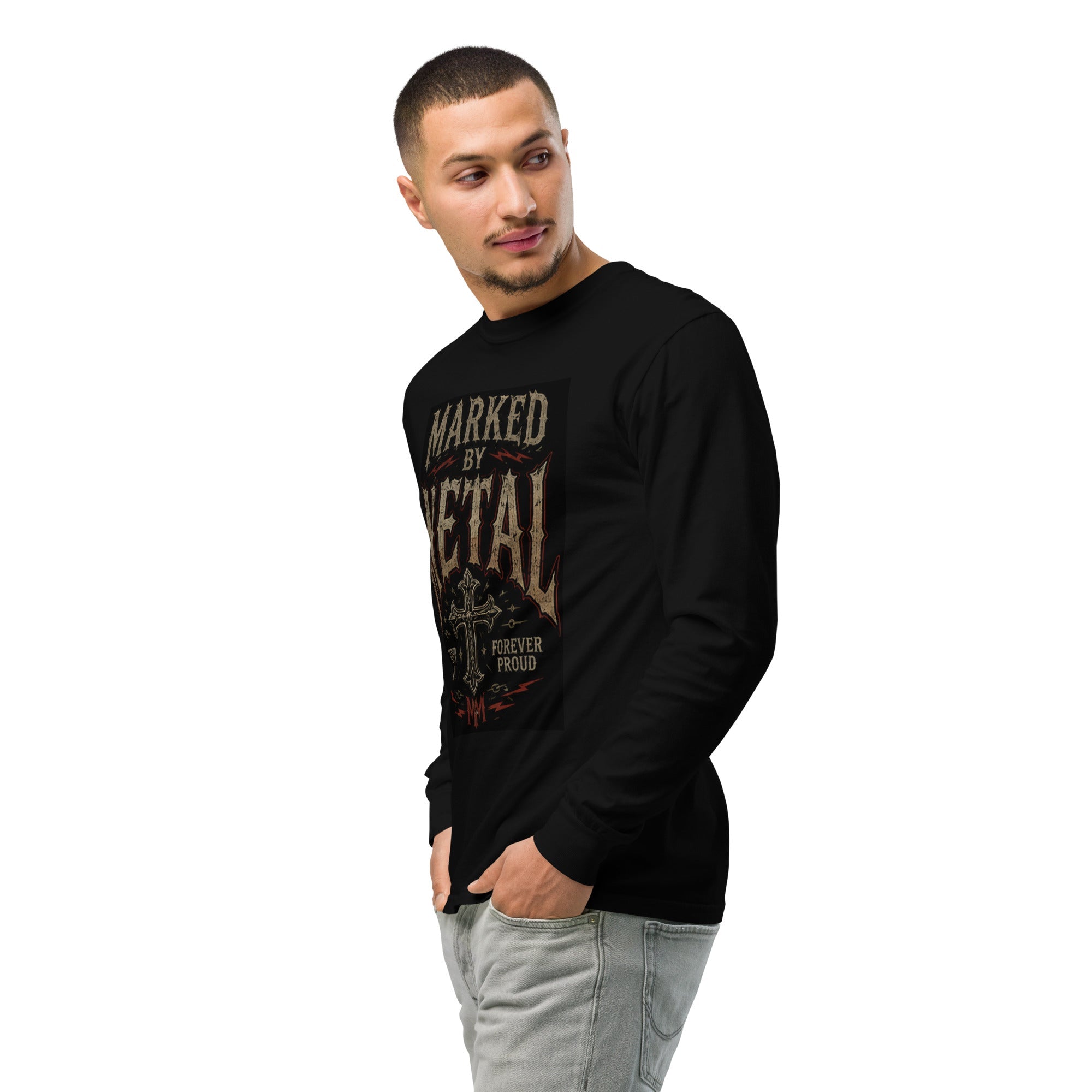 Garment-dyed heavyweight long-sleeve shirt - Marked by Metal