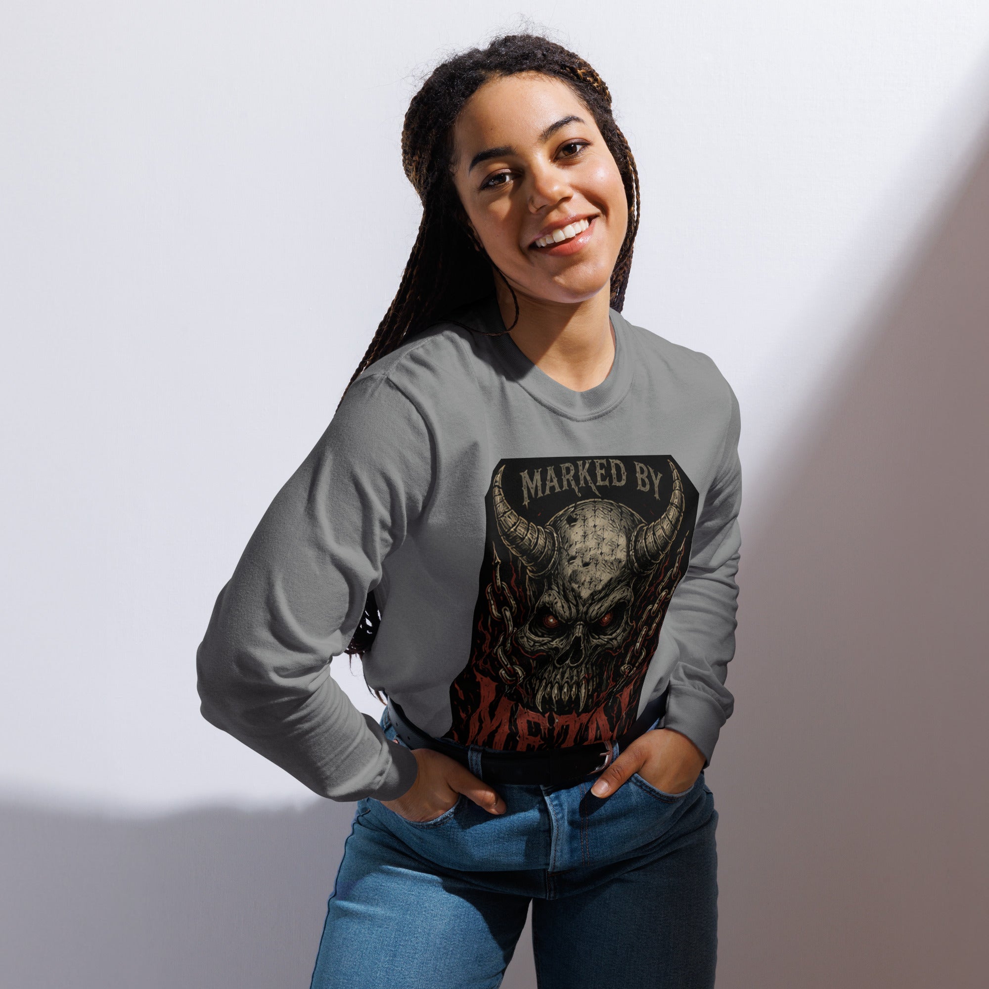 Garment-dyed heavyweight long-sleeve shirt - Marked by Metal