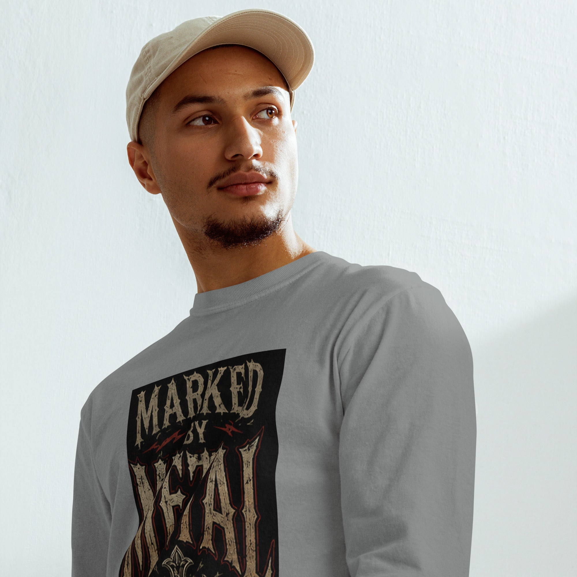 Garment-dyed heavyweight long-sleeve shirt - Marked by Metal