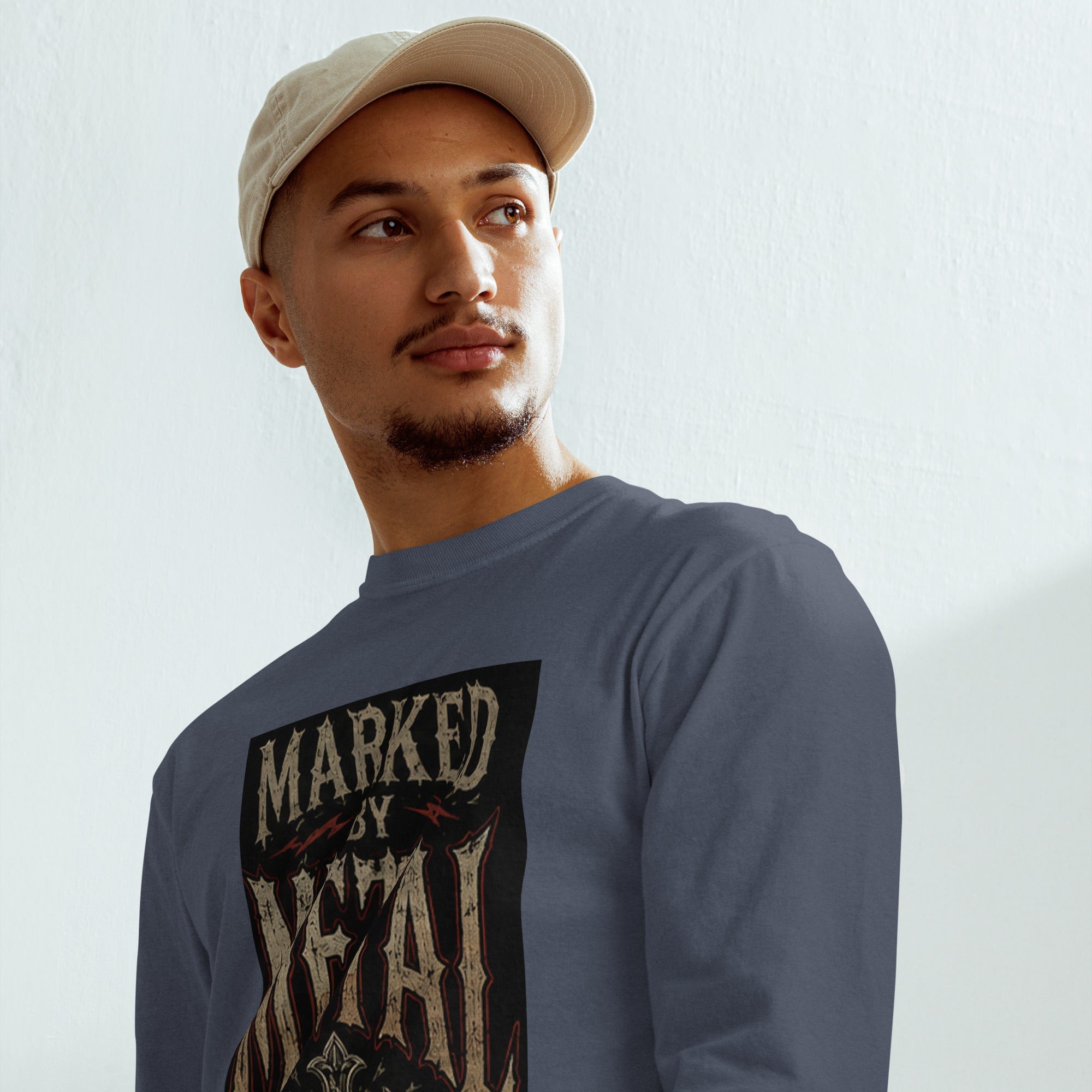 Garment-dyed heavyweight long-sleeve shirt - Marked by Metal