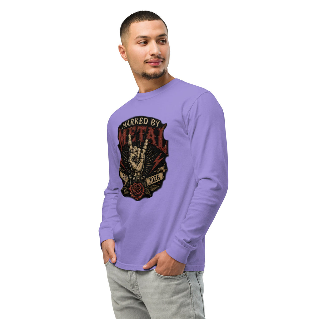 Garment-dyed heavyweight long-sleeve shirt - Marked by Metal