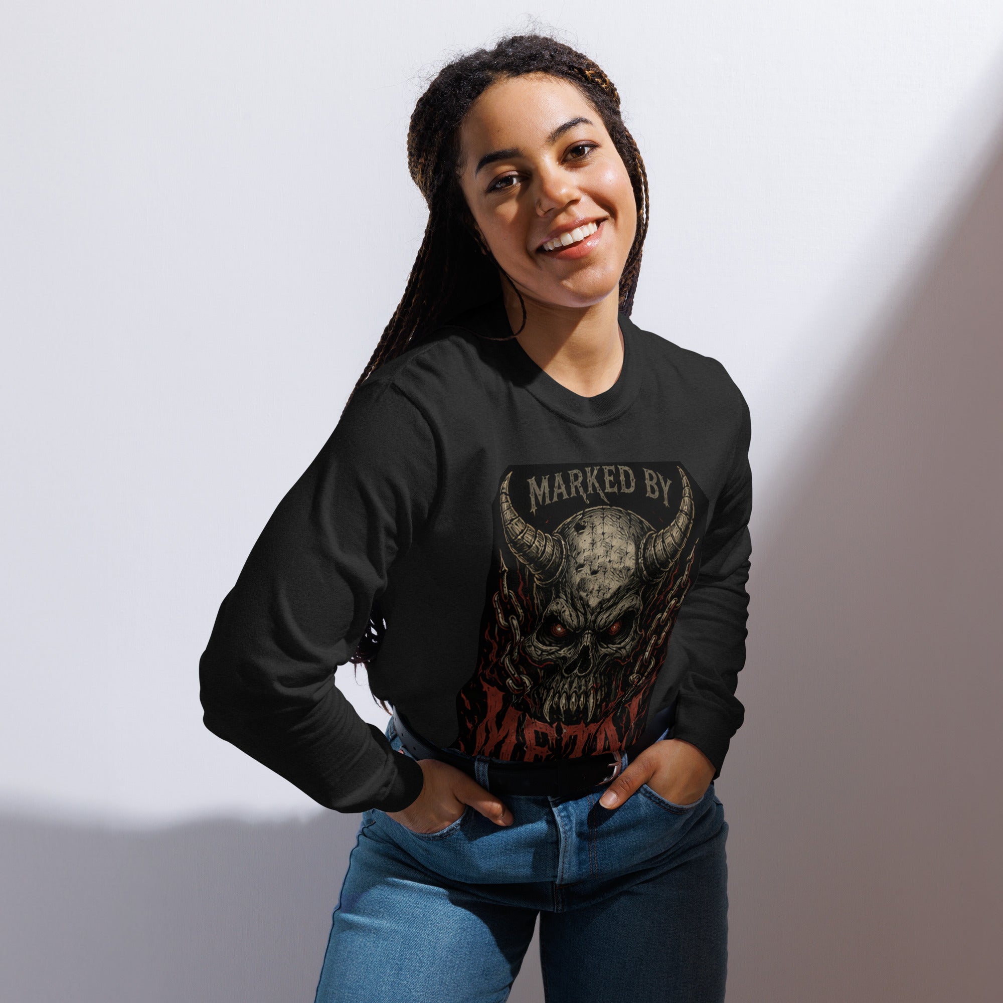 Garment-dyed heavyweight long-sleeve shirt - Marked by Metal