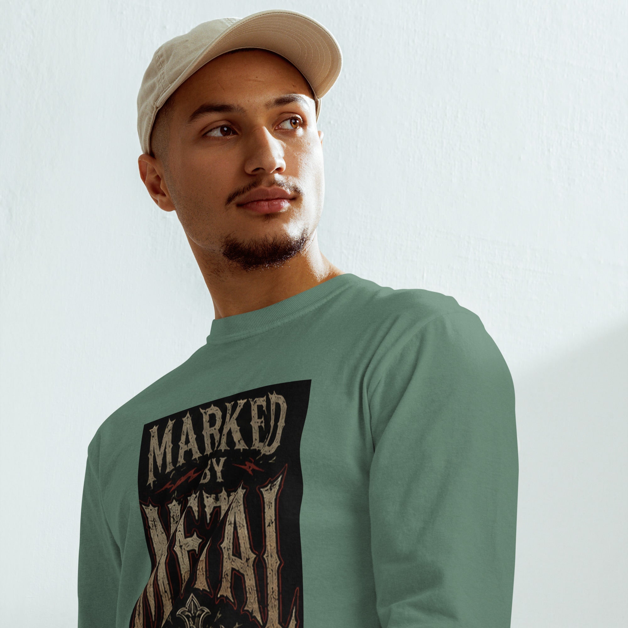 Garment-dyed heavyweight long-sleeve shirt - Marked by Metal