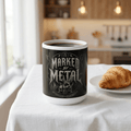 Marked By Metal 20oz Jumbo Mug — Heavy Metal Skull & Horns Coffee Cup - Marked by Metal