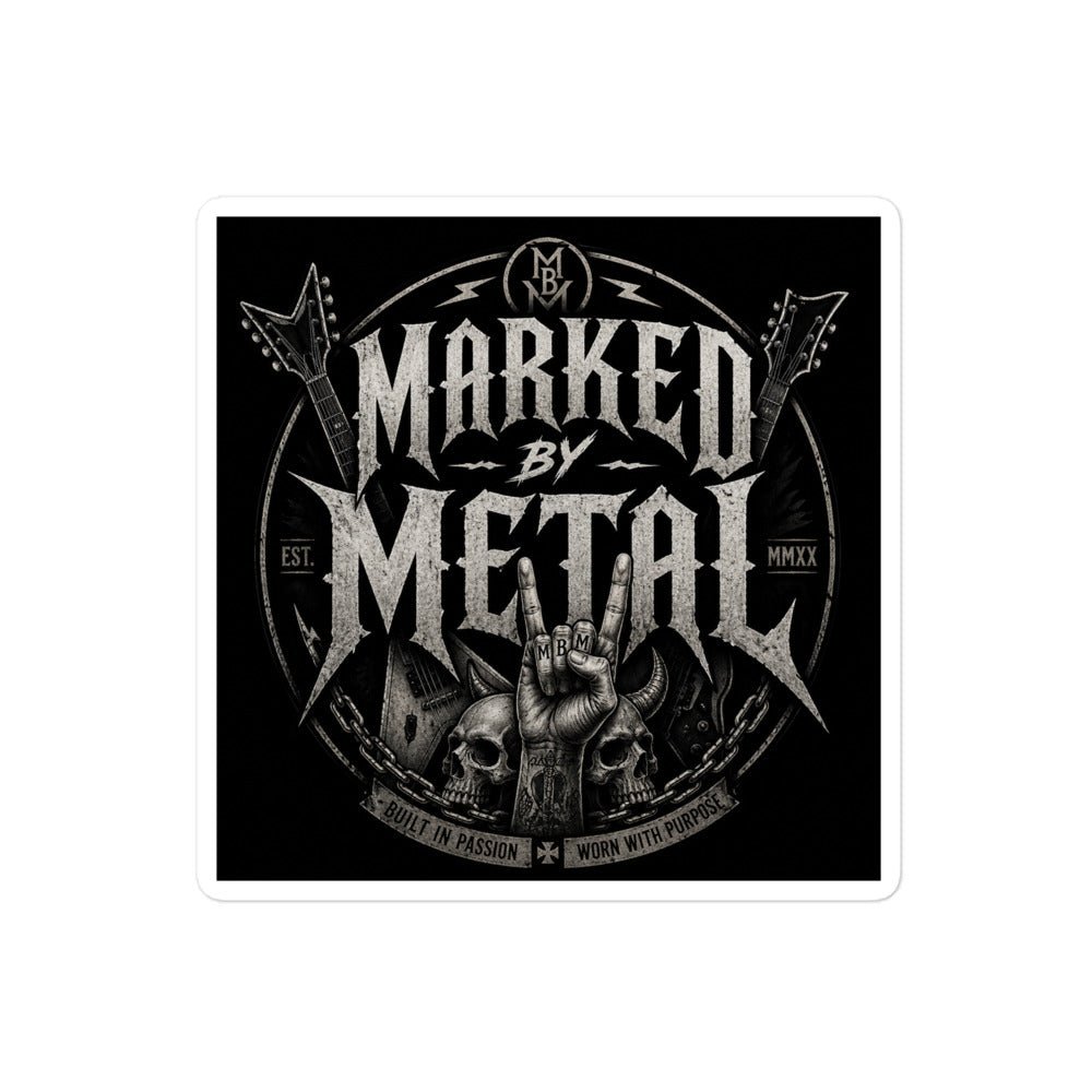 Bubble-free stickers - Marked by Metal