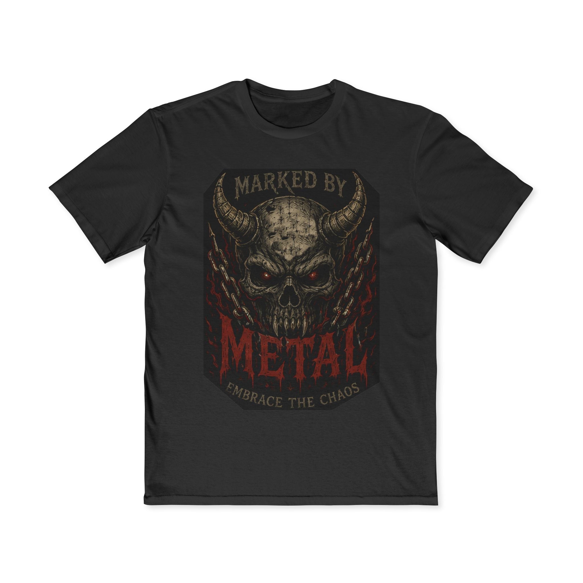 Marked By Metal Skull Tee — Rock & Metal Band Graphic T‑Shirt - Marked by Metal