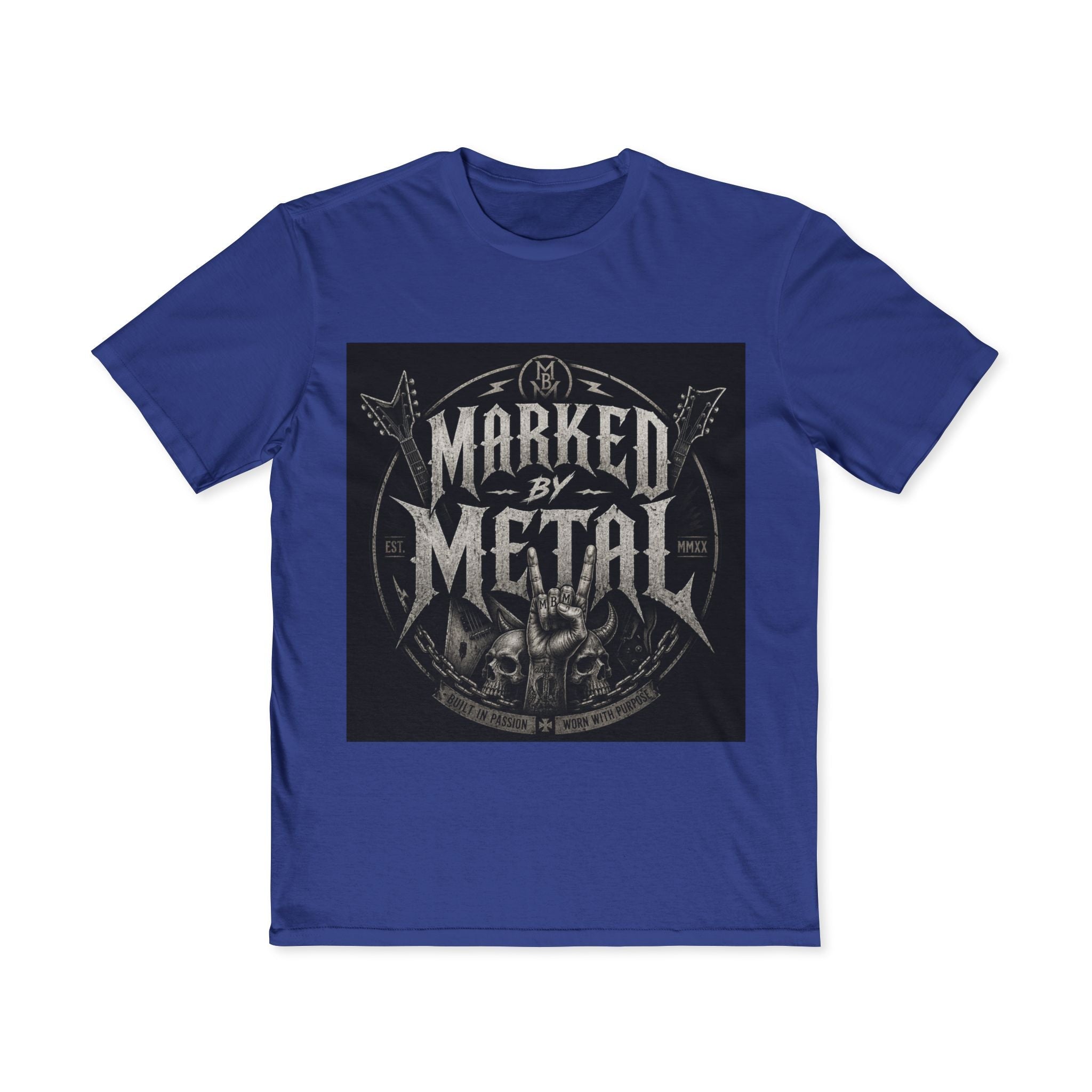 Marked By Metal Skull Tee — Rock & Metal Band Graphic T‑Shirt - Marked by Metal