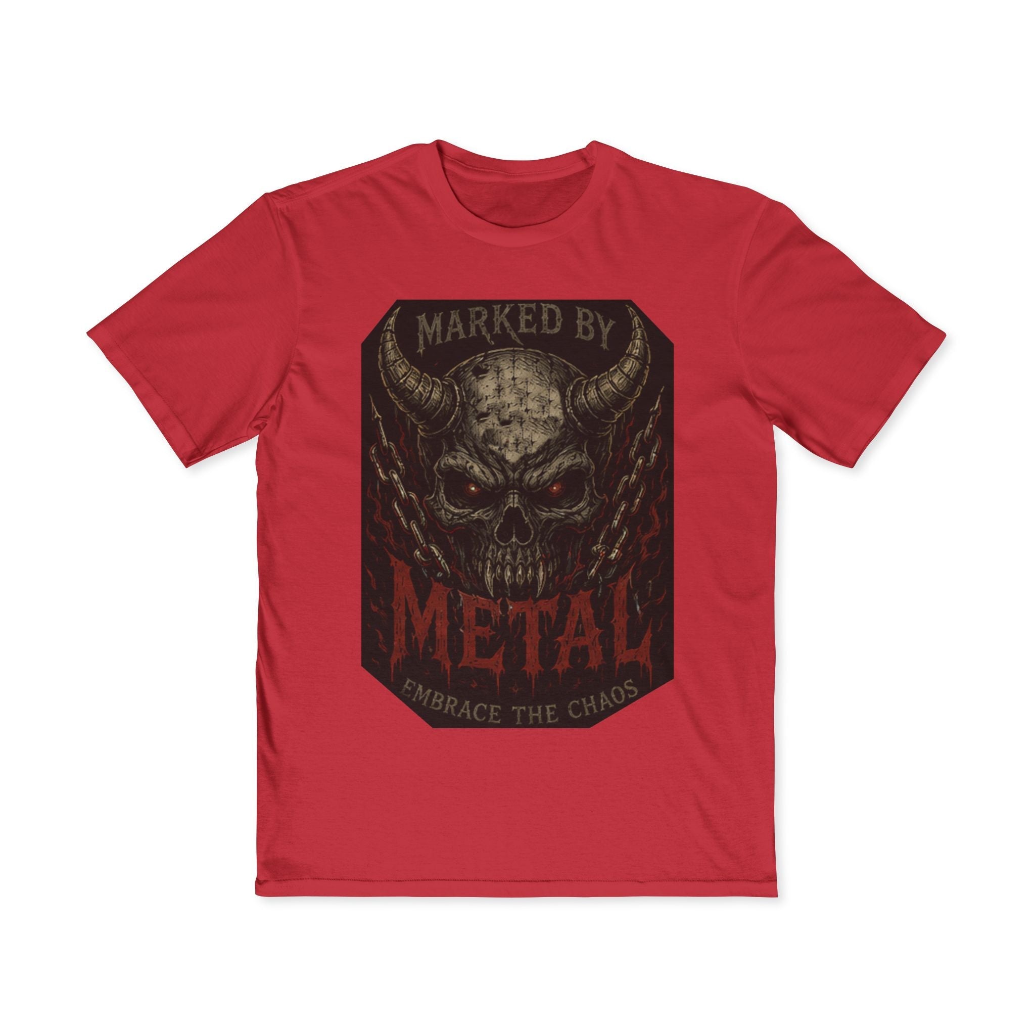 Marked By Metal Skull Tee — Rock & Metal Band Graphic T‑Shirt - Marked by Metal