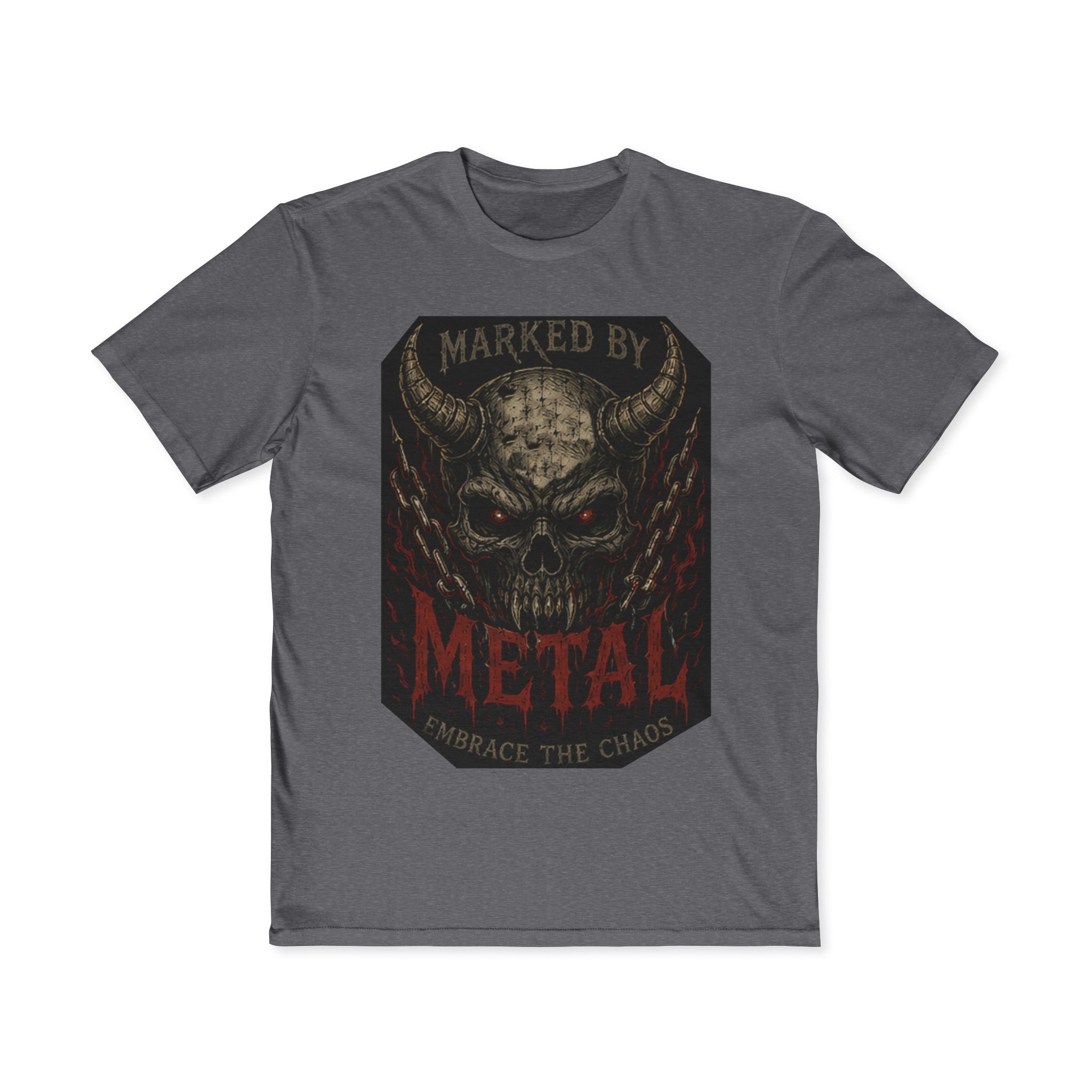 Marked By Metal Skull Tee — Rock & Metal Band Graphic T‑Shirt - Marked by Metal