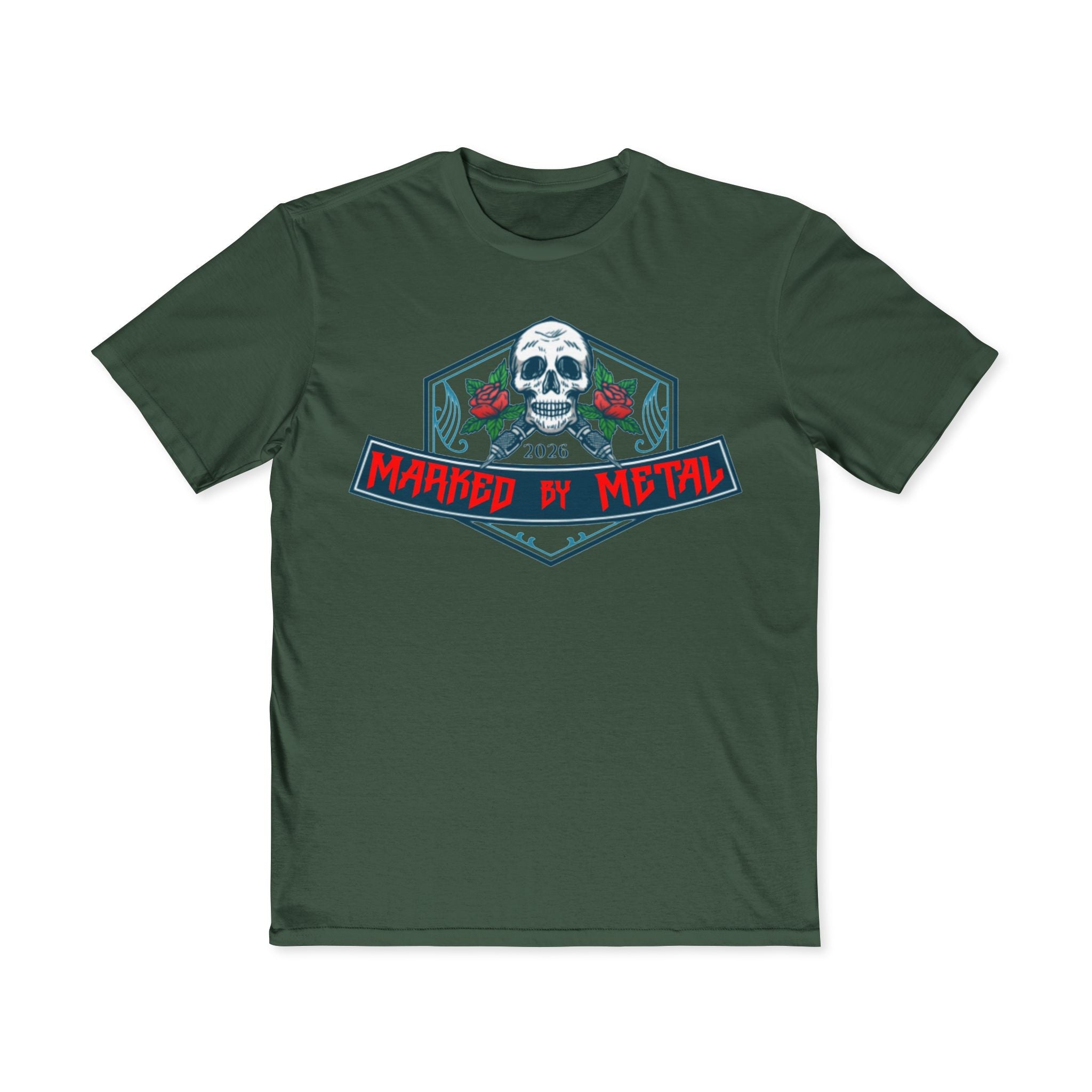 Marked By Metal Skull Tee — Rock & Metal Band Graphic T‑Shirt - Marked by Metal