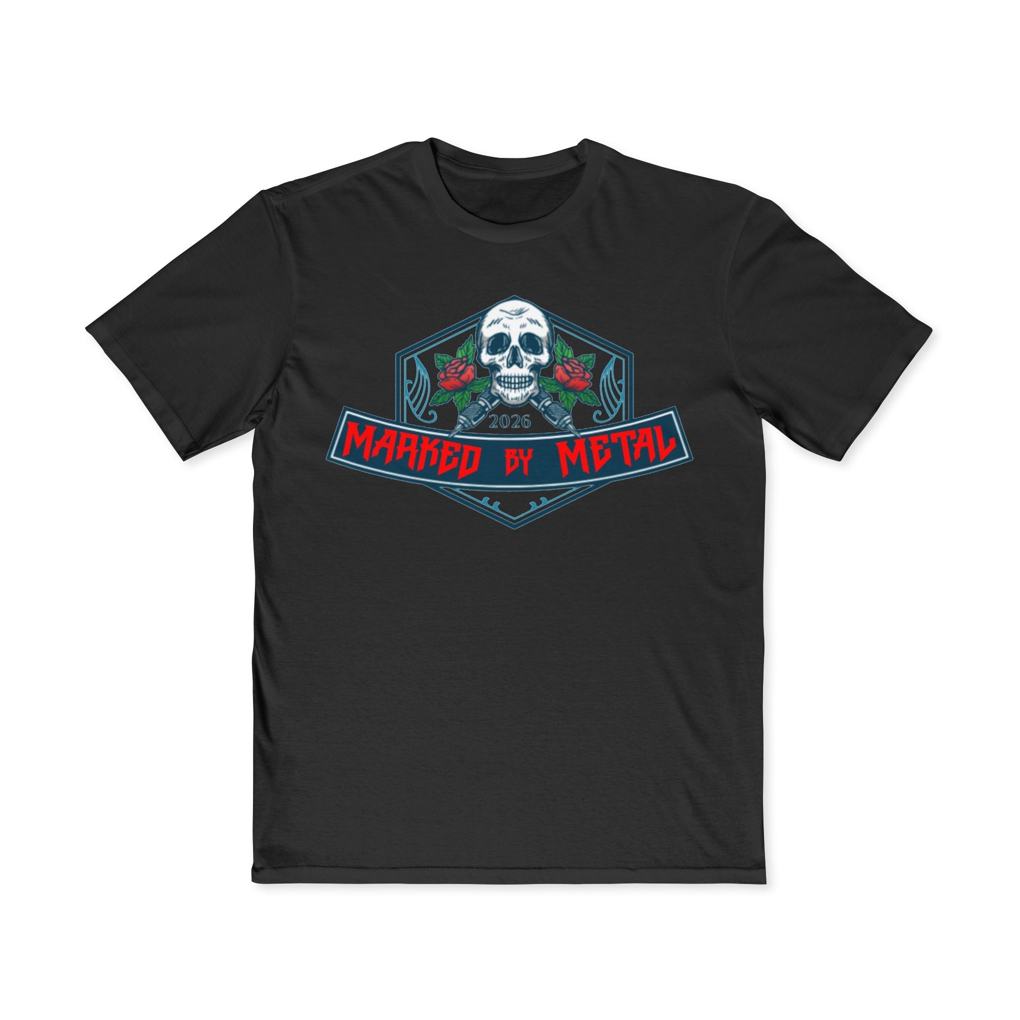 Marked By Metal Skull Tee — Rock & Metal Band Graphic T‑Shirt - Marked by Metal