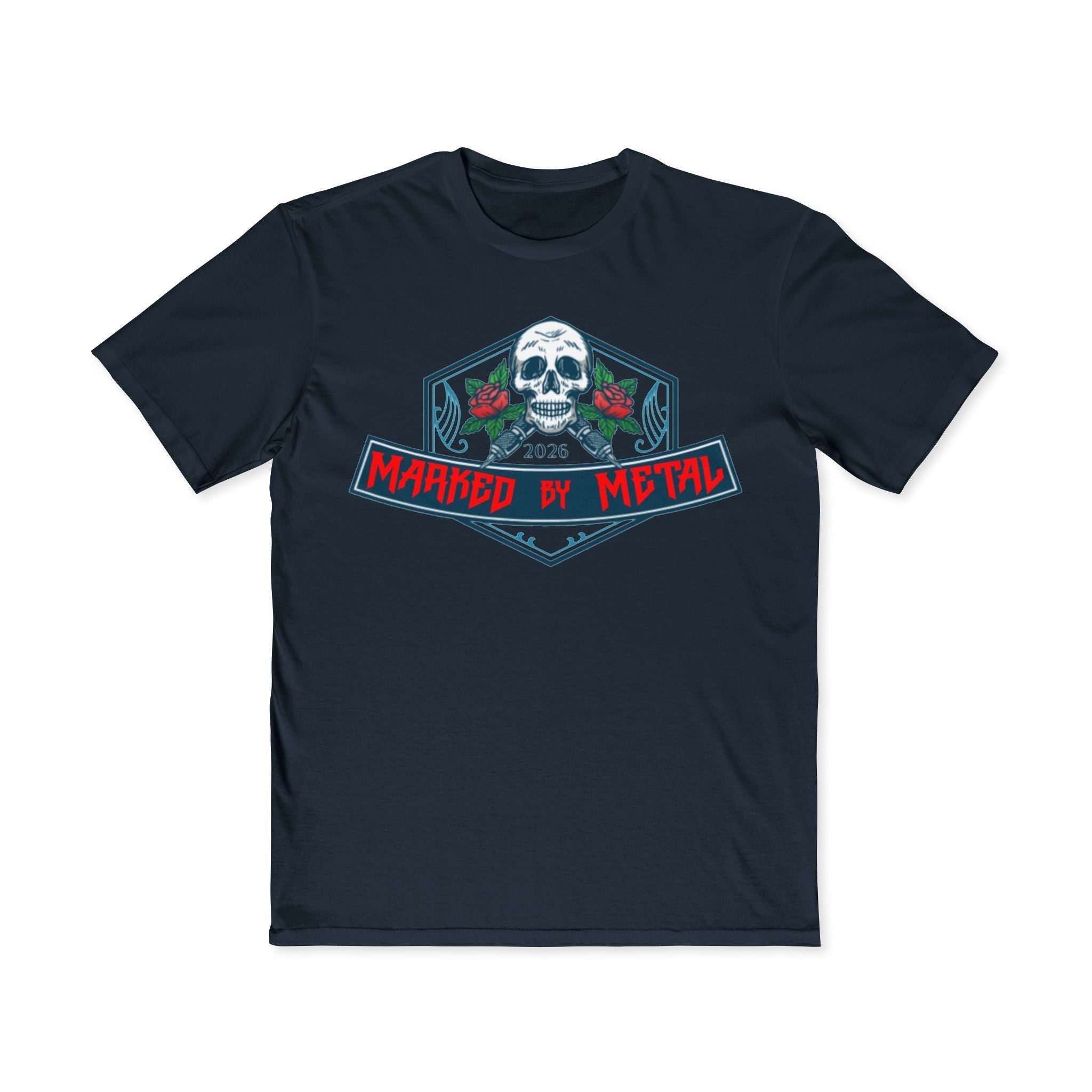 Marked By Metal Skull Tee — Rock & Metal Band Graphic T‑Shirt - Marked by Metal