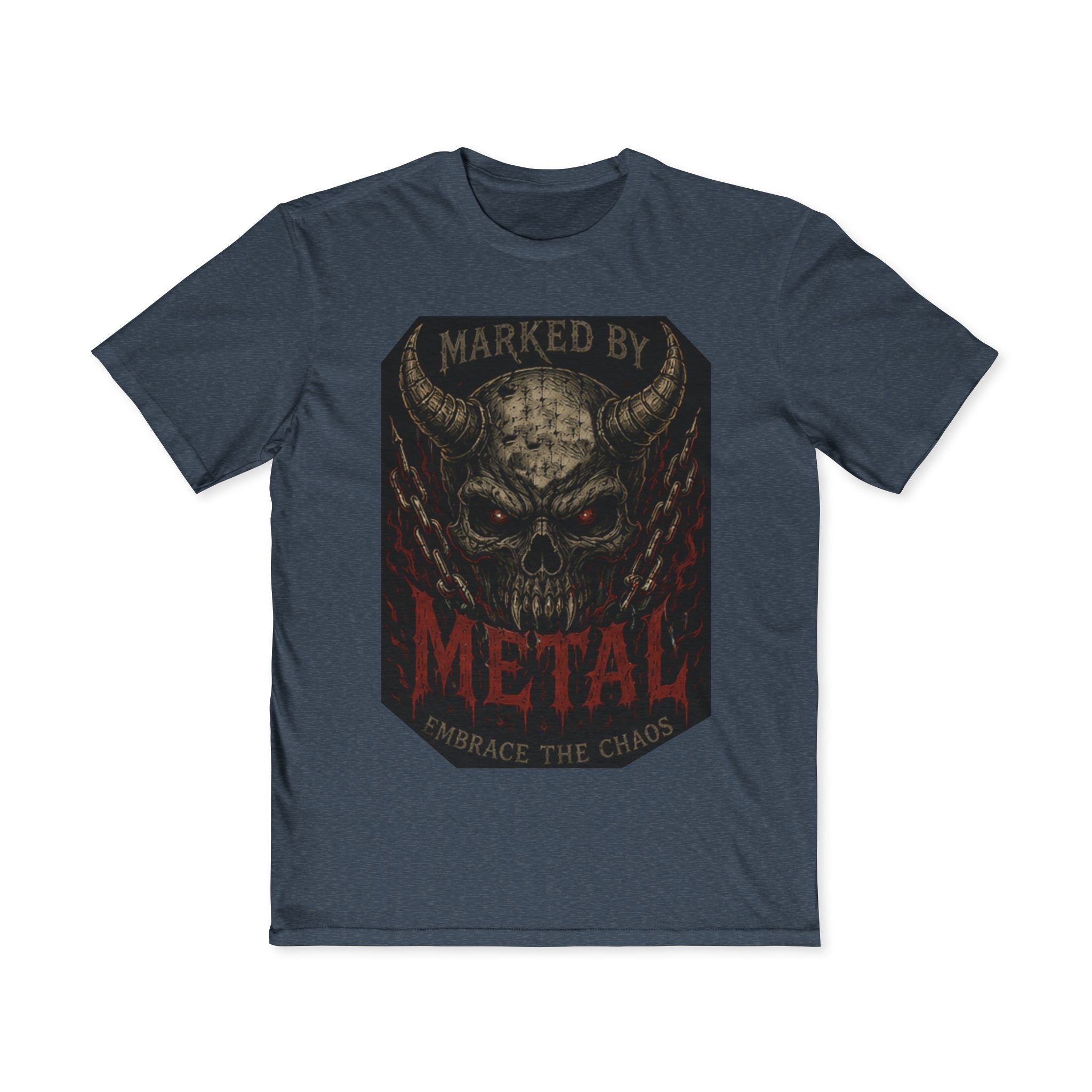 Marked By Metal Skull Tee — Rock & Metal Band Graphic T‑Shirt - Marked by Metal