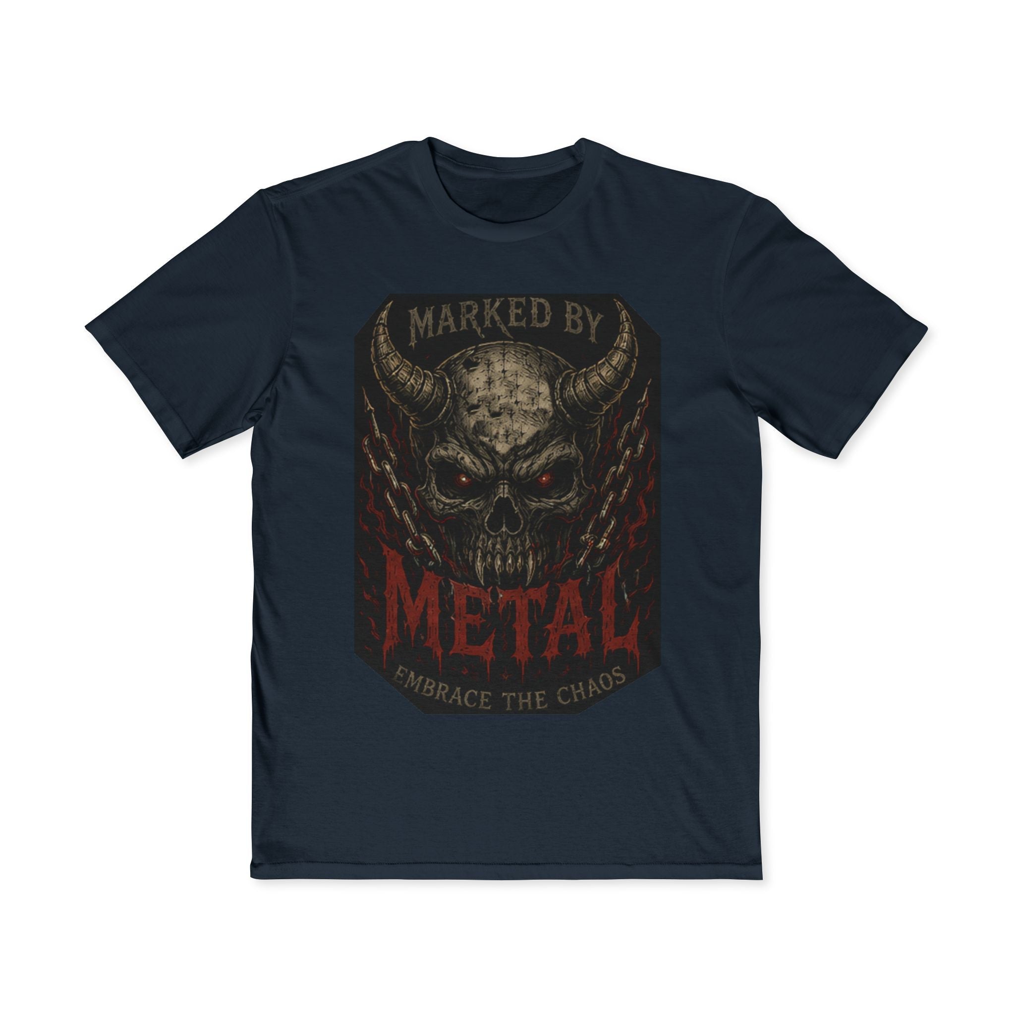 Marked By Metal Skull Tee — Rock & Metal Band Graphic T‑Shirt - Marked by Metal