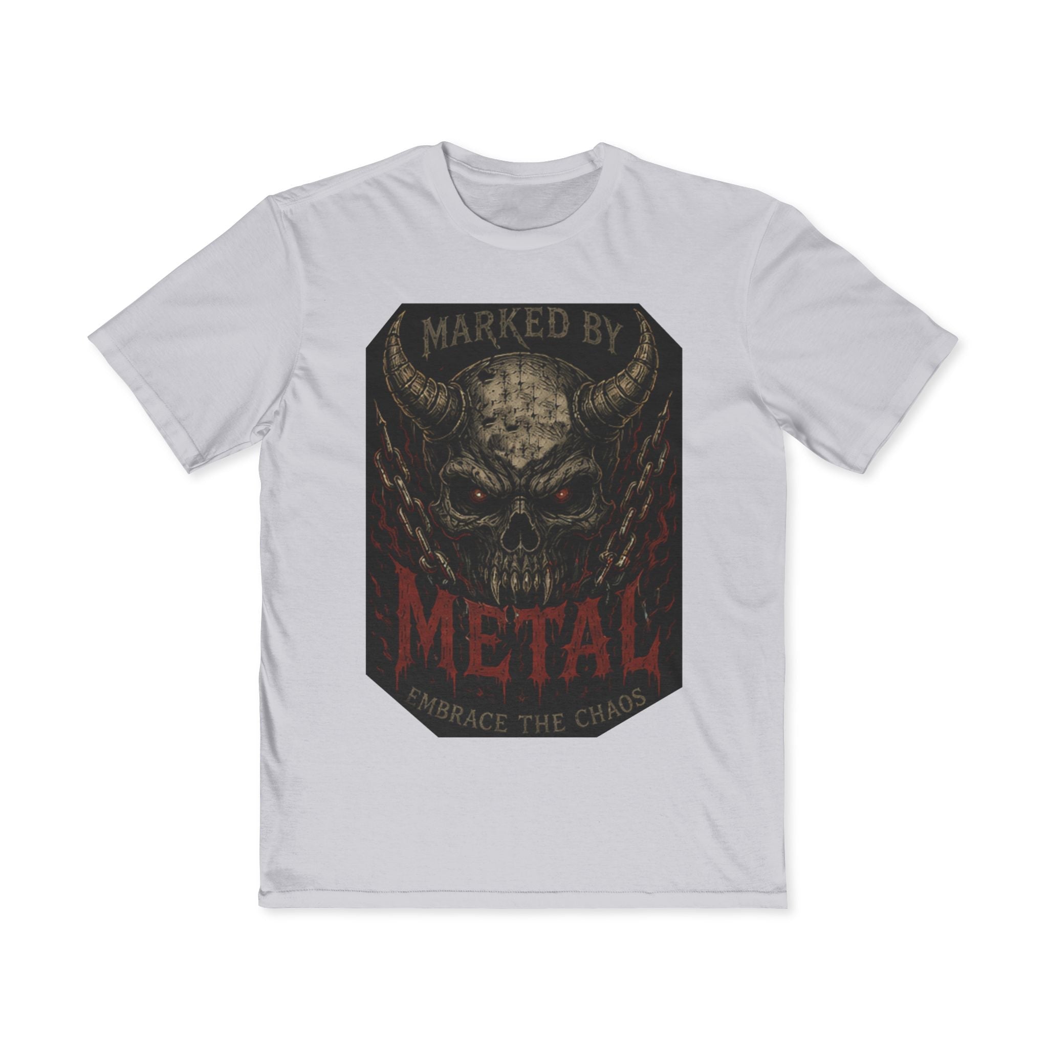 Marked By Metal Skull Tee — Rock & Metal Band Graphic T‑Shirt - Marked by Metal
