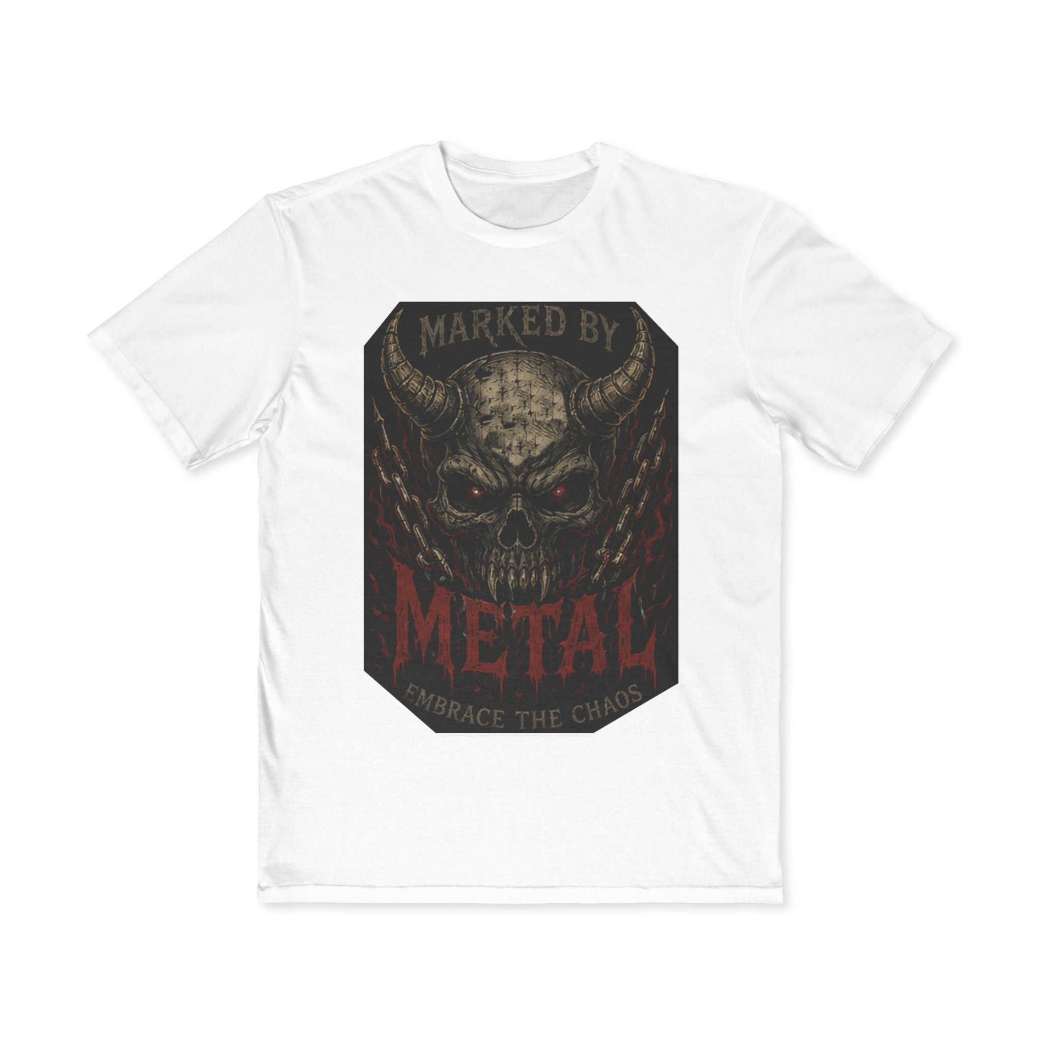 Marked By Metal Skull Tee — Rock & Metal Band Graphic T‑Shirt - Marked by Metal