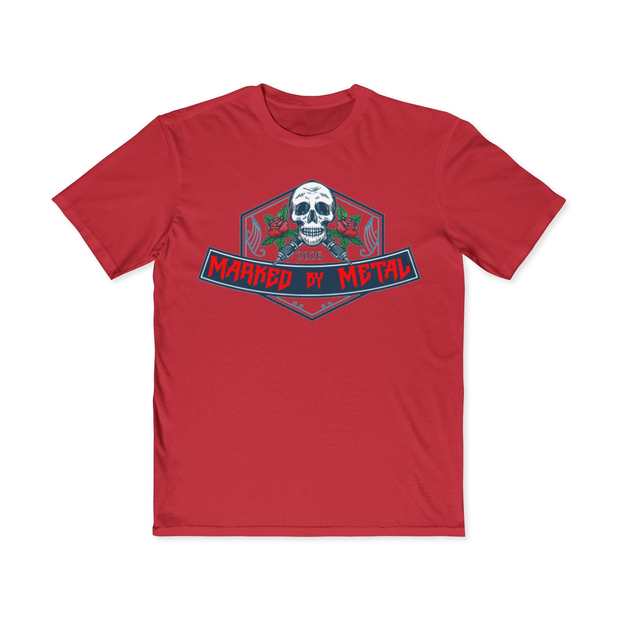 Marked By Metal Skull Tee — Rock & Metal Band Graphic T‑Shirt - Marked by Metal
